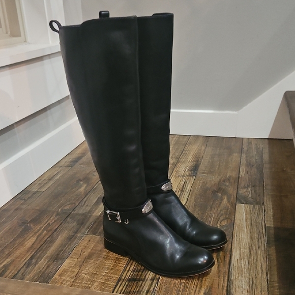 Michael Kors Elegant Black‎ Leather Knee-High Women's Boots. Size 6 - Picture 1 of 14
